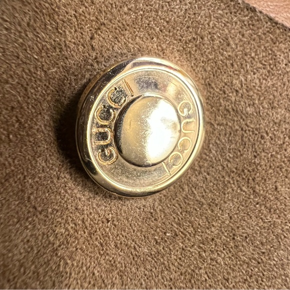 Exquisite Vintage Gucci Rich Tan Leather Skirt XS - Picture 3 of 9